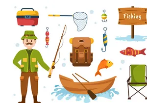 10 Fishing Shop Illustration