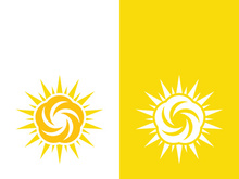 Sun vector illustration icon logo template design