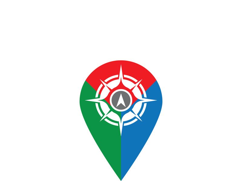Compass logo template vector icon illustration design