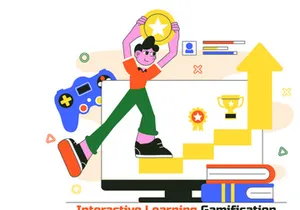 10 Interactive Learning Gamification Illustration