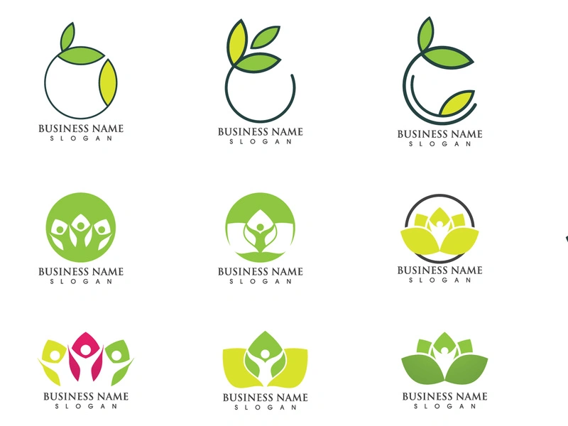 Green leaf ecology tree logo