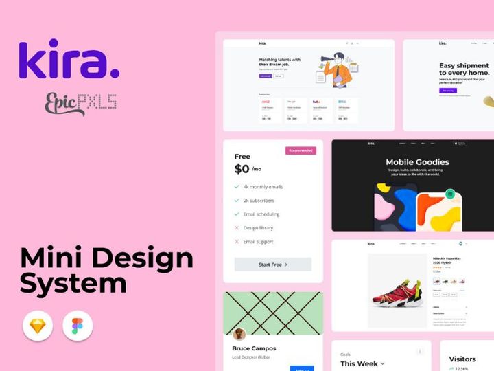 Kira Minimalist Design System preview picture