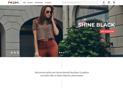 Woman Clothing Web Page