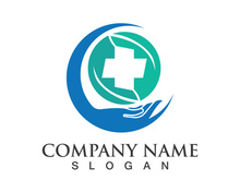 Medical health icon digital logo design vector illustration