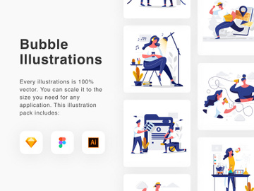 Bubble Illustrations preview picture