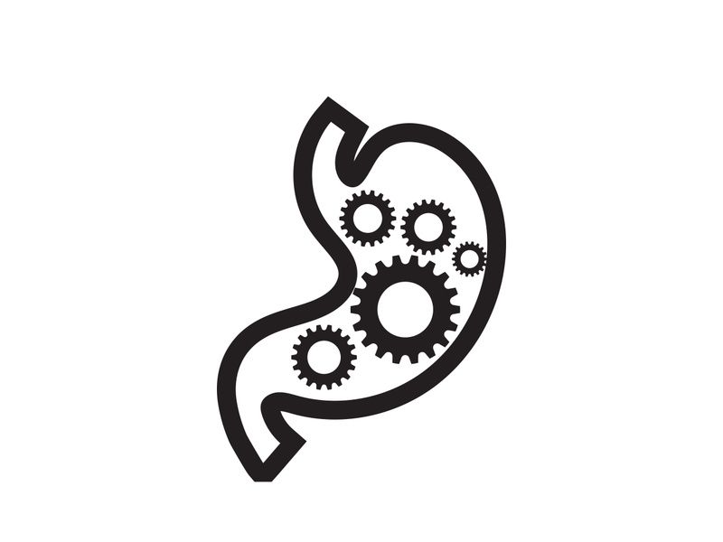 Stomach care icon designs concept illustration