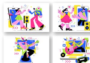 10 Virtual Concert Illustration