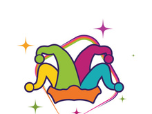 Harlequin hats stock illustration