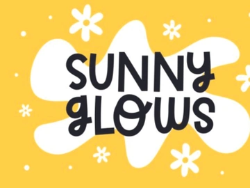 Sunny Glows Font preview picture