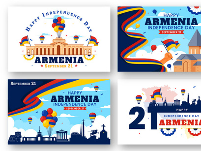 12 Armenia Independence Day Illustration