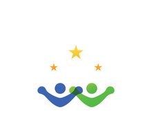 People star logo design to achieve a success or dream.