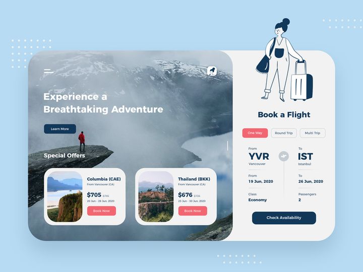 Air Ticket Booking Design