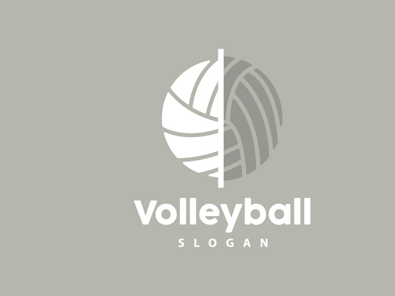 Volleyball Logo, Sport Simple Design, World Sports Tournament Vector, Illustration Symbol Icon