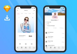 Five Profile Page UIs for iPhone X