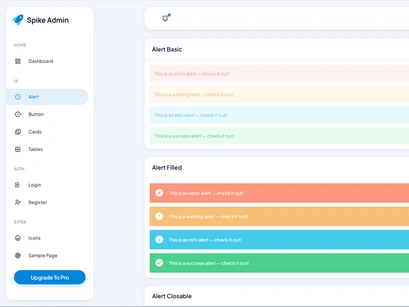 Spike NuxtJS Free Admin Dashboard Template