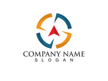 Creative Compass Concept Logo Design Template