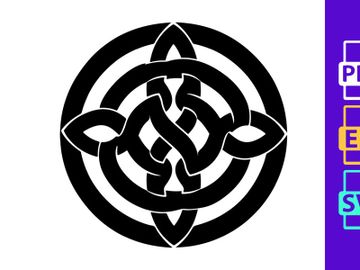 Celtic Knot Symbol in Circle preview picture