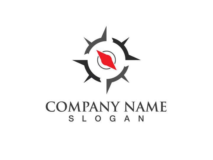 Creative Compass Concept Logo Design Template