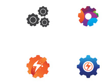 gear logo creative design.