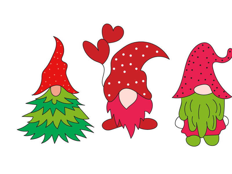 Gnome Flat Illustration Christmas