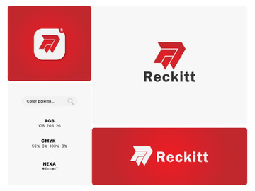 Lettermark Logo - Letter R Logo - Gradient Logo - Business Logo Design preview picture