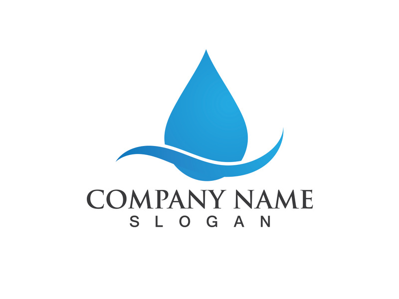 Water drop Logo Template vector