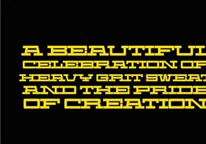 Machine Heavy - Condensed Slab Serif Font