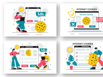 10 Internet Cookies Technology Illustration