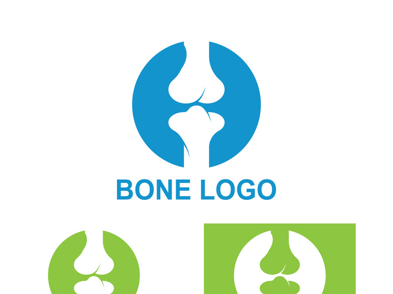 Bone logo design.logo for nursing, medical, orthopedic.