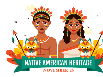 11 Native American Heritage Day Illustration