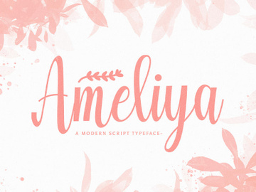 Amelya - Handwritten Font preview picture