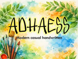 ADHAESS – Modern Casual Handwritten Font (OTF) preview picture