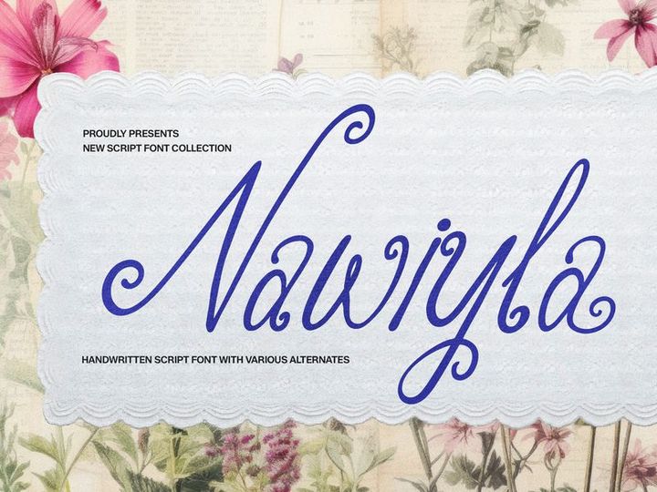 Nawiyla | Handwritten Script