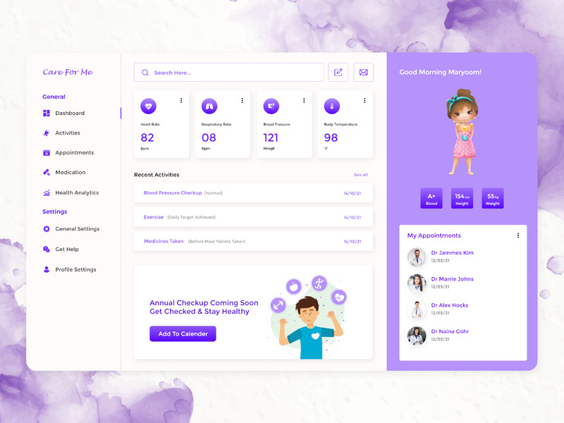 Healthcare Dashboard Design