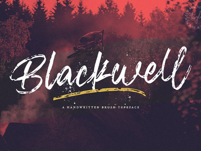 Blackwell - Textured Brush Font