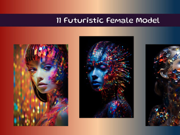 Futuristic Female Model preview picture