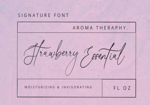 Flower Iceland Calligraphy Font