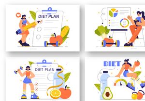 13 Healthy Diet Plan Illustration