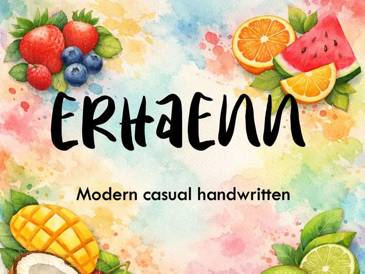 ERHAENN – Modern Casual Handwritten Font
