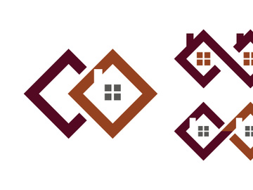 Home industrial Property concept icon logo illustration preview picture