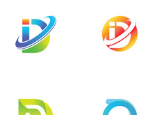 Modern initial letter D initial logo.