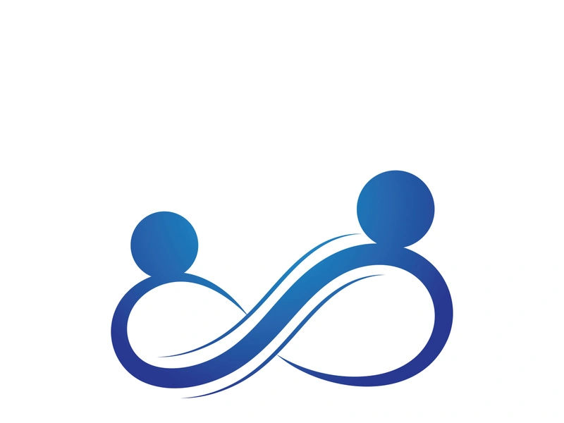 infinity people  family and community logo vector