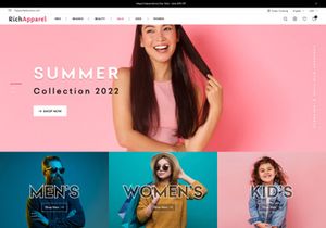 Fashion Website Home Design UI
