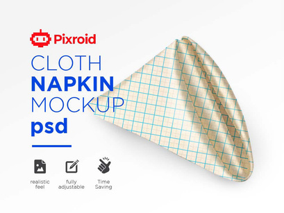 Free Cloth Napkin Mockup PSD