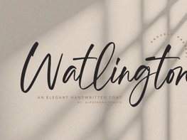 Watlington - Handwritten Font preview picture