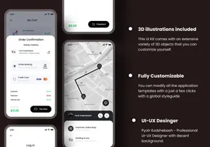 Coffee Shop Mobile App Design - Figma UI Kit for Coffee Shop