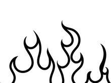 Fire flame background vector illustration design template