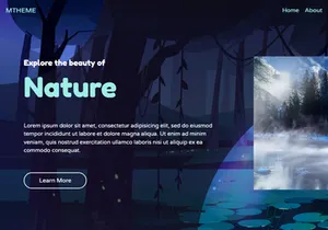 Mtheme-Nature Simple Modern Bootstrap Landing Page Template