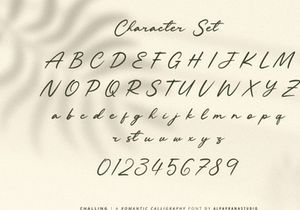 Challing - Romantic Calligraphy Font