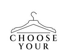 Simple clothes hanger logo details with creative design.for business, boutique, fashion, lifestyle, beauty, wardrobe, wedding dress, clothing store